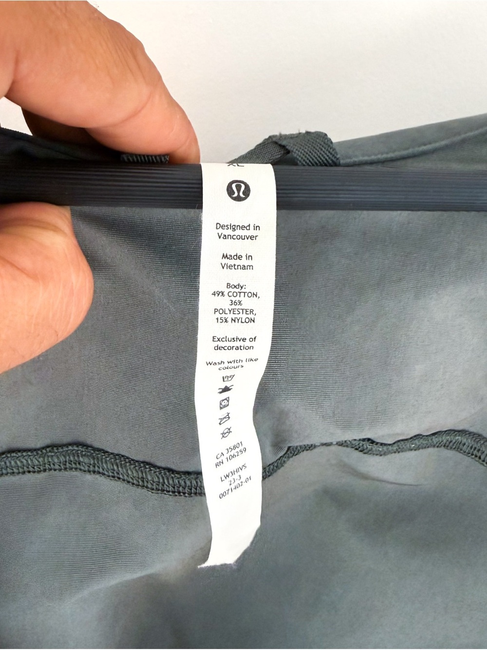 NEW Lululemon Men's Green-Gray Zip-Front Utility Field Jacket XL Detachable - Picture 15 of 15